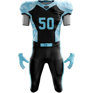Uniforme de Fútbol Americano con Diseño Moderno, Impreso, de Alta Calidad, Personalizado, de Manga Corta, 100% Poliéster, de Secado Rápido y Transpirable - Product Image 5