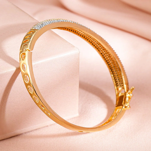 Adjustable Brass Bangles for Women Trendy Fashion <b>Jewelry</b> Durable Handmade Accessories for Daily Wear and Gifts at Factory Price - Product Image 1