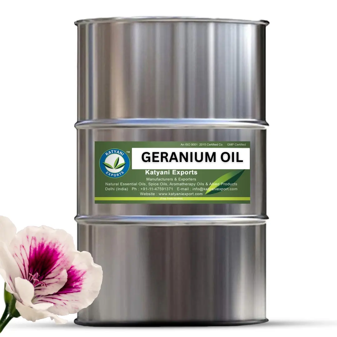 100% 純粋なゼラニウムオイル天然植物エキス有機ゼラニウムエッセンシャルオイル輸出業者インド