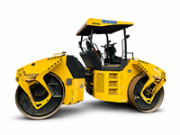 Rouleau compresseur vibrant d'occasion Bomag 13 tonnes à double cylindre et double tambour, certifié CE EPA EURO 5, compresseur d'asphalte tandem d'origine BOMAG à vendre