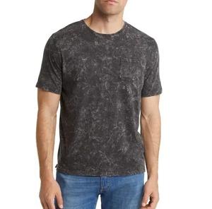 Camiseta de lavado ácido para hombre, ropa de calle, camisetas de algodón 100% con logotipo, camisetas personalizadas de gran tamaño Vintage con lavado ácido para hombre - Product Image 2