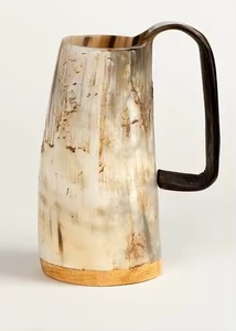 Viking écologique corne de boeuf bière tasse polie buffle corne tasses pour décor prix usine - Product Image 2