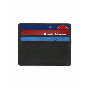 Genuine Leather RFID Blocking Slim <b>Card</b> <b>Holder</b> <b>Wallet</b>-Vintage Black - Product Image 2