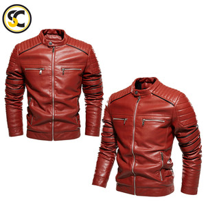 เสื้อแจ็กเก็ตหนังเนื้อนุ่มสีดีที่สุดของ Mahroon สำหรับผู้ชายคุณภาพสูงสวมใส่สบายในฤดูหนาวคอปกมีฮู้ด - Product Image 5