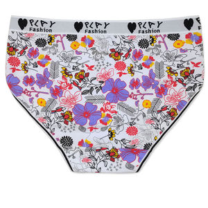 Calzones de Mujer de Algodón de Bambú con Estampado Floral, Tendencia, Cintura Media, Ligeros, Suaves, Elásticos, Transpirables, Ropa Interior Informal, Gran Venta - Product Image 3