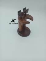 Support de rasage pour homme AL-FARDAN couleur bois foncé avec rasoir et pinceaux Badger & Super Badger - Kit de rasage de qualité supérieure
