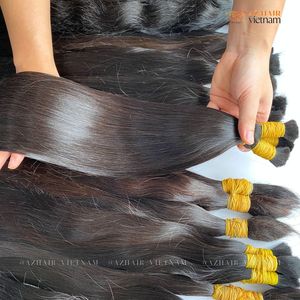 Raw Hair One Single Donor Bulk for Bleaching and Dyeing Vietnamese Raw Human Hair No Shedding Bulk Hair <b>Extensions</b> <b>Cheap</b> Price - Product Image 3