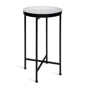 Modern Cute <b>Round</b> Coffee Tea <b>Side</b> <b>Table</b> with Simple Iron Leg Modern Design Customizable for Living Room Made of Metal - Product Image 5
