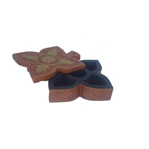 Caja de Especias de Madera Ecológica Hecha a Mano, Madera Pulida, Personalizable, de Grado Alimenticio, Grosor Ajustable, para Almacenar Frutos Secos y Té - Product Image 1