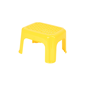 Modern Yellow <b>Plastic</b> <b>Stool</b> Lightweight Home Furniture Indoor Outdoor Use Stackable Living Room Chair Minimalist Design - Product Image 1