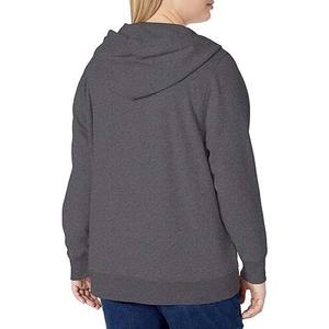 100% Cotton Women <b>Hoodie</b> for Winter Daily Wear Warm Comfortable Solid Color Long Sleeve <b>Zip</b> <b>Up</b> <b>Hoodie</b> for Women - Product Image 3