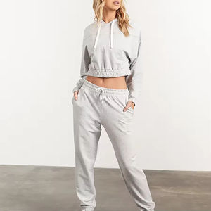 Nouveau design, meilleure arrivée, sweat-shirt à capuche court pour femme, séchage rapide, taille standard, prix bas, tissu confortable, sweat-shirt à capuche court pour femme - Product Image 1