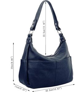 Bolso de hombro OEM de piel auténtica de lujo para mujer, bolso de mano de moda elegante al por mayor, bolso de mano personalizado de piel de vaca para mujer - Product Image 6