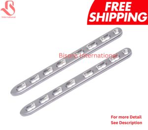 BISONS - Juego de 6 Placas Rectas de Acero Inoxidable de 2.7 mm con 46 Tornillos a Juego |   Implantes Ortopédicos Veterinarios Manuales - Product Image 4