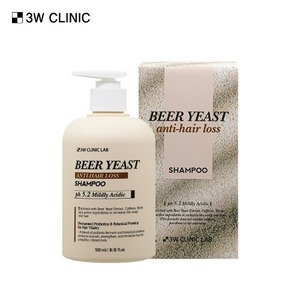 Champú Anticaída 3W Clinic Lab 500ml con Levadura y Crema para el Crecimiento del Cabello Rizado para Cabello Seco y Anticaspa - Product Image 1