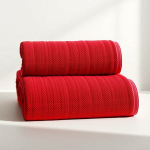 Serviette de bain de luxe en coton turc à séchage rapide Serviette de bain tissée en gros de couleur unie durable et écologique - Product Image 4