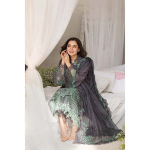 Conjunto de Traje de Lino Bordado de Lujo para Mujer Sobia Nazir, Diseño 2025, 3B-TC-1538 - Product Image 4