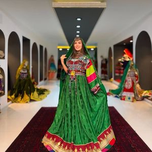 ชุดเดรสสตรีสไตล์อัฟกานิสถานโบราณทำด้วยมือผ้าไหมคุณภาพสูงและผ้าฝ้ายวัสดุที่ดีที่สุดสำหรับ0706ฤดูร้อน - Product Image 4