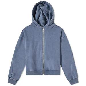 Sudadera con capucha de manga larga OEM ODM al por mayor para hombre diseño personalizado algodón lavado ácido tallas grandes lisas colores sólidos estampado invierno - Product Image 1