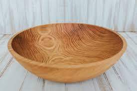 Cuenco de madera de alta calidad para ensalada y comida, tazón de madera personalizado hecho a mano para utensilios de cocina - Product Image 2