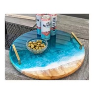 Susan malas kayu Resin warna laut dengan pegangan menarik tahan lama untuk penggunaan pelanggan tahan lama selalu dijual dengan harga terbaik