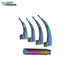 Low Price Wholesale <b>Instruments</b> Best Quality Stainless Steel Manual Fiber <b>Optic</b> Macintosh Laryngoscope Set Multi Color - Product Image 4
