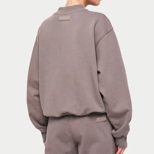 Sweatshirts décontractés pour femmes en molleton 100% coton, couleur personnalisée, logo frontal, service OEM - Product Image 2