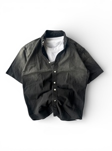 T-shirt ample de haute qualité pour homme, respirant, rétro, coupe carrée, manches longues, coupe courte, tricoté 100% coton pour homme - Product Image 4