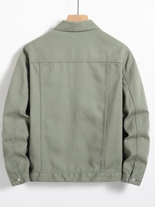 High Quality Standard Denim <b>Jacket</b> <b>Men</b> Autumn/Winter European Style <b>Reversible</b> Anti-Bacterial 100% Cotton OEM Service Vintage - Product Image 2