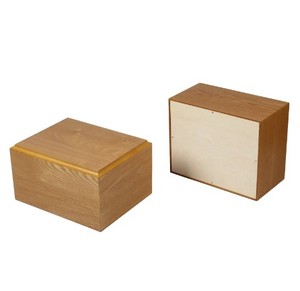 กล่องไม้พร้อมฝาปิดบานพับ กล่องไม้สําหรับเครื่องประดับ กล่องไม้สนแม่เหล็ก - Product Image 1