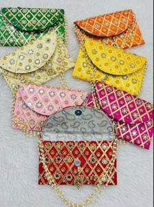 Pochette pour femme faite à la main de haute qualité avec broderie de fil partout pochette sac à la mode pour les femmes - Product Image 4