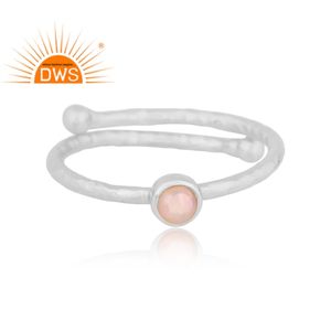 Best selling fine sterling <b>silver</b> natural Ethiopian <b>Opal</b> gemstone stackable <b>ring</b> custom jewelry manufacturer - Product Image 2