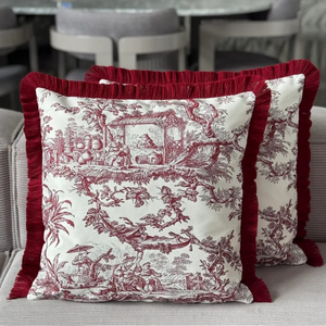 Double Sided Printed Decorative Tassel Cushion Cover Raschel Fabric 43x43cm Luxury Boho <b>Throw</b> <b>Pillow</b> Case for Home Living Room - Product Image 1