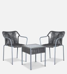 Lujoso juego de mesa y silla de Metal gris oscuro para el hogar, muebles de jardín para interiores y exteriores, Bar y restaurante de Hotel en la azotea abierta - Product Image 1
