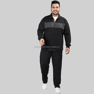 Nardon Apparels Chándales para hombre Trajes de chándal para hombre Conjuntos deportivos atléticos con cremallera completa con gorro con puños - Product Image 4