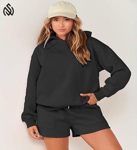 ชุดกางเกงขาสั้นผ้าฝ้าย2ชิ้นแบบสั้นสำหรับผู้หญิงชุดเล่นกีฬาผ้าคอตตอน100% ออกแบบโลโก้ได้ตามต้องการสำหรับฤดูร้อน - Product Image 6