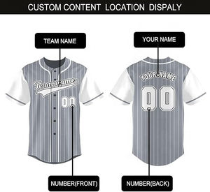 Camisetas de Béisbol para Adultos PUFFIN SPORT, Conjuntos de Uniformes Personalizados con Logotipo del Equipo y Número, 100% Poliéster Transpirable, Camiseta de Béisbol Estampada - Product Image 4