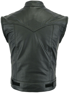 Chaleco de Cuero Ligero para Hombre, Suministro Directo de Fábrica, Ropa de Invierno Transpirable, Estilo Urbano, Chaleco de Cuero de Alta Calidad - Product Image 5