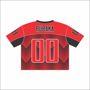 Jersey de béisbol de malla de algodón personalizado al por mayor, camiseta cuadrada con estampado de rayas de punto, camiseta de malla recortada con cuello en V de gran tamaño - Product Image 6