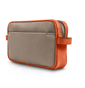 Women's Durable <b>Large</b> Capacity PU Handled <b>Makeup</b> <b>Bag</b> Water Resistant Portable Travel Cosmetic for Zipper Closure Simple - Product Image 1