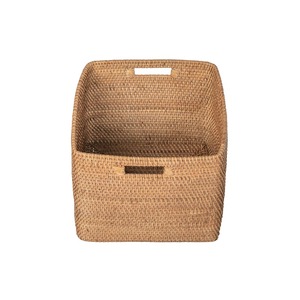 Cesta de ratán cuadrada simple, cesta de almacenamiento hecha a mano, venta al por mayor, ecológica, hecha en Vietnam - Product Image 3