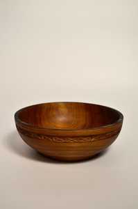 Cuencos para servir multiusos de madera sólida hechos a mano, aperitivos para desayuno, sopa, vajilla desechable resistente al calor - Product Image 5