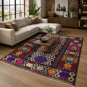 Netline Home Premier Border Dark Brown Heritage Washable <b>Rug</b> - Product Image 3