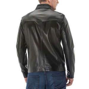 <b>Men's</b> <b>Jackets</b> New Fashion Unique Design <b>Men</b> Leather <b>Jacket</b> OEM Service Best Design High Quality Leather <b>Jacket</b> Reasonable Price - Product Image 3