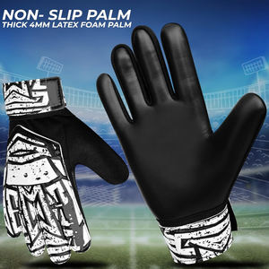 Gants de gardien de but de qualité supérieure du Pakistan, en mousse de latex allemande de haute technologie, imperméables, à doigts entiers, avec sangle de poignet réglable et respirante - Product Image 4