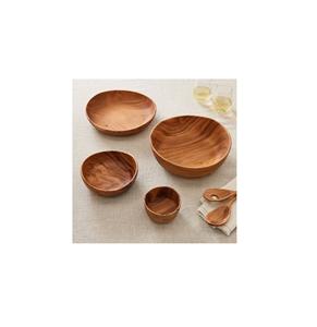 Fruits en bois et salade bol en bois et vaisselle polie brillante taille personnalisée mini bol en bois - Product Image 4