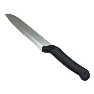 Cuchillo de Cocina CASA de Acero Inoxidable Negro y Cromado BV90042, Hoja Santoku de 18 cm - Product Image 1