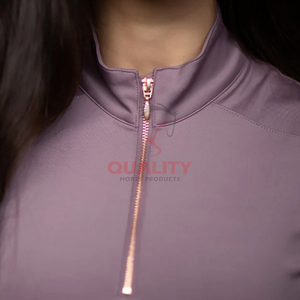 Haut d'équitation équestre pour femme athlétique tissu respirant élégant extensible évacuation de l'humidité chemise légère et confortable - Product Image 3