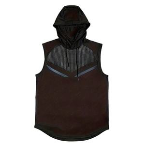 Hoodie sans manches personnalisé pour homme, vêtements de sport imprimés de haute qualité, musculation, coton, entraînement, personnalisable - Product Image 1