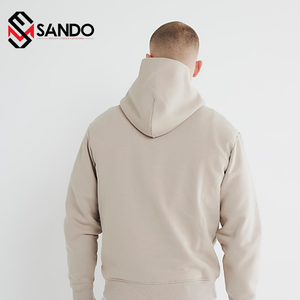 เสื้อสวมหัวมีฮู้ดของผู้ชายเสื้อสเวตเชิ้ตผ้าฝ้ายน้ำหนักเบาพิมพ์ลายพัฟ3D ออกแบบได้ตามต้องการ - Product Image 5